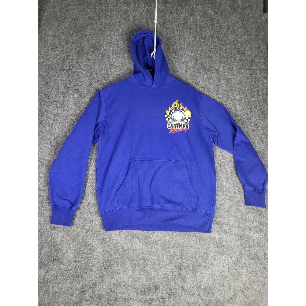 South‎ Park Cartman Racing Hoodie Graphic Print Pullover Sweatshirt Men M School